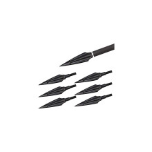 6pcs Blood Trough Willow Arrows Metal Archery Broadheads 135Grain Traditional Outdoor Hunting Arrows Head
