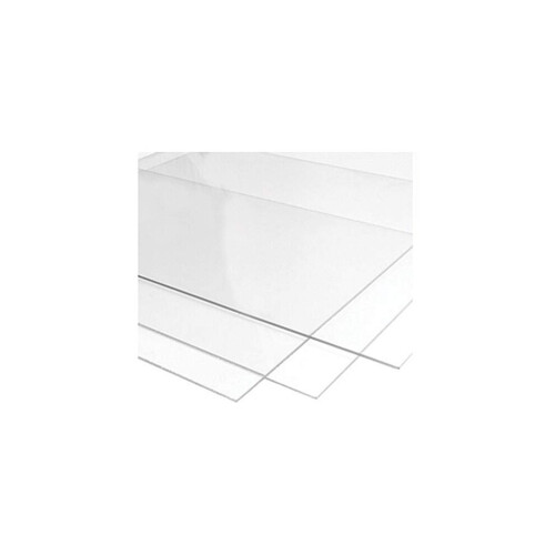 750mm x 1000mm Clear Perspex Acrylic Plastic Sheet - 3mm Thickness