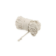 8mm x 50m Macrame Cord, 164 Feet 4-Strand Macrame Cotton Cord, Natural Cotton Macrame Rope compatible with Knitting, Gift Wrapping,