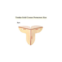 8pcs Corner Protector Decorative Metal Edge, Antique Style Corner Protectors, 22mm Retro Vintage Furniture Table desk Corner Edge Guards Wooden