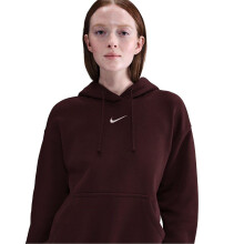 (8 UK, Burgundy) Nike Womens/Ladies Phoenix Fleece Pull Over Oversized Hoodie