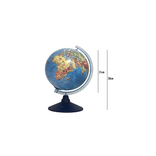 21cm AR Globe Illuminated Cable Free LED Light - Physical Map (Day) - Consellation Globe (Night)- Augmented Reality App iOS - Light up globe 1