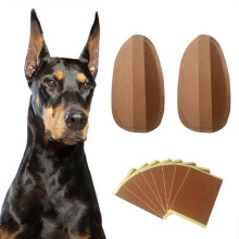 (5*2.5cm) Parche corrector para orejas de perro, diseño arqueado, antialérgico, varios tamaños para soporte de orejas.
