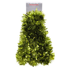 Christmas Concepts 3m (9.10) ft Chunky/Fine Christmas Tinsel Garland - Christmas Decoration Tinsel Garland (Lime Green)