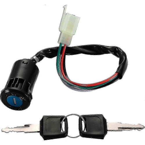 Universal 4-Pin Ignition Key Switch Replacement for 50-125cc ATV Dirt Bikes