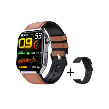 Chronus F700 2.1 Inch Smartwatch with Mini Health Check and BMI Monitor (brown)