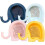 Elephant Triangle Sink Drain Strainer Filter Stopper Rack Sponge Holder Pink Yellow Blue 1