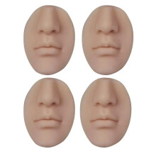 (4pcs) Dispenser di sapone in silicone a pressione, dal design a forma di naso, da parete per bagno e cucina.