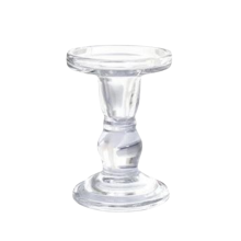 Glass Candle Holders - Clear (Medium)