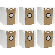 Lot de 6 sacs à poussière compatibles avec l'aspirateur robot Amarey A90+ à vidage automatique (pièces de rechange)