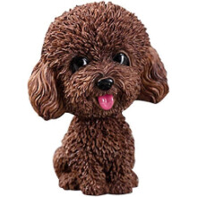 Décoration intérieure de voiture avec chien qui hoche la tête - Accessoire de voiture/maison (Marron) - 1 pièce