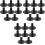 38x26mm Black Cymbal Sleeves 24-Pack Replacement for Drums (8PCS) 1
