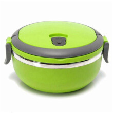 (green, 650ml) Izolowany pojemnik na lunch z wkładem ze stali nierdzewnej, szczelny, do użytku w szkole i biurze