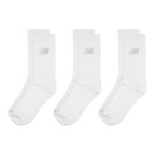 (12 UK-1.5 UK, White) New Balance Childrens/Kids Crew Socks (Pack of 3)