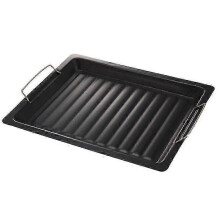 Cestello per griglia barbecue con supporto per verdure e carne - Teglia antiruggine e padella per barbecue