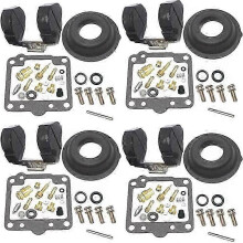 Carburetor Rebuild Kit 4-Pack for Suzuki GS1100 1980-1983 E/G Needle Valve Gasket Plunger