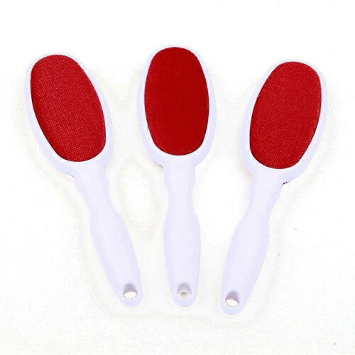 Portable Magic Velvet Lint Remover Double Sided Reusable 3Pcs White