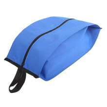 Bolsa plegable impermeable para guardar zapatos, grande, portátil, antipolvo, para camping, 1 unidad, azul.