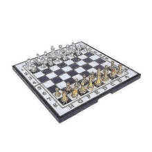 Jeu d'échecs magnétique pièces de qualité supérieure or et argent