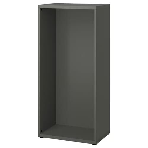 IKEA BESTÅ Cabinet Frame-Dark Grey 60x40x128cm