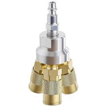 Industrial Brass 1/4 NPT 3-Way Air Manifold Splitter Compressor Hose Connector