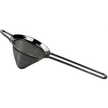 Colino da cocktail professionale in acciaio inossidabile a maglia fine conica, strumento da bar, 1 pezzo, nero
