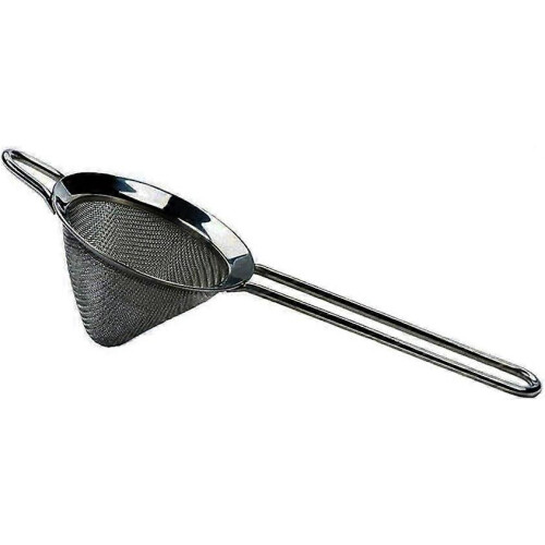 Professional Stainless Steel Fine Cocktail Strainer Conical Mesh Bar Tool 1Pcs Black
