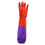 Thick Plush Insulated Long Rubber Latex Multipurpose Gloves 2Pcs Purple 1