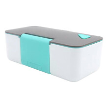 Boîte à lunch japonaise compatible micro-ondes avec emplacement pour téléphone, portable, en plastique monocouche, 1 pièce