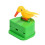 Auto Eject Cute Bird Pecking Toothpick Jar Green Yellow 1Pcs 1