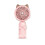 Ears Mini USB Rechargeable Foldable Hand Fan Pink Portable 1
