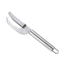 Brosse écailleuse rapide pour poisson, grattoir, couteau à écailler, outil de cuisine de pêche, 1 pièce, argent