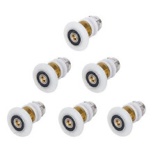 6Pcs Bathroom Glass Sliding Door Pulley Large Bearing Eccentric Wheel Single Hanging Arc