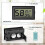 Confezione da 3 mini termometri e igrometri digitali LCD per serre, auto, casa e ufficio, colore nero. 4