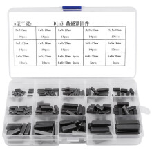 Round Ended Feather Key Set, 8mm-30mm Stainless Steel Key Stock Assortment Parallel Drive Shaft Keys Set, Pack of 140