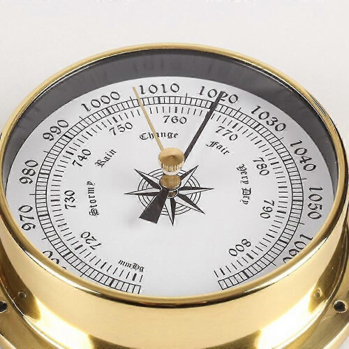 Copper Shell Marine Wall Mounted Clock Tester for Weather Station Boat Hanging 1 2