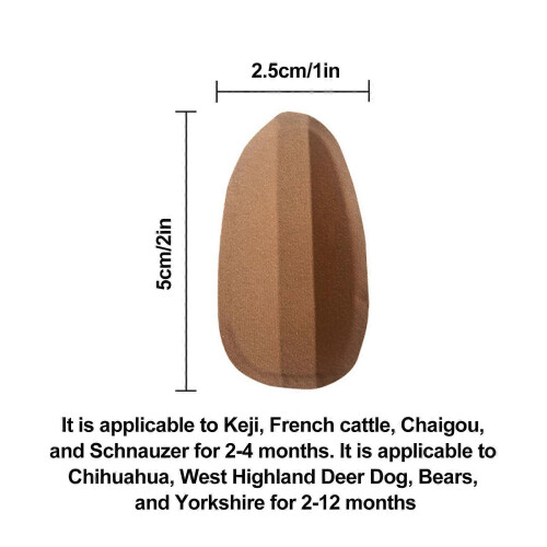 (5*2.5cm) Dog Ear Correction Patch, Arc Design Anti-Allergy, Multiple Sizes for Ear Standing Support 1