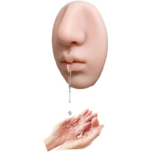 (1PCS) Dispenser di sapone a forma di naso, in silicone, con pulsante manuale, a prova di perdite, da parete, per WC e cucina.