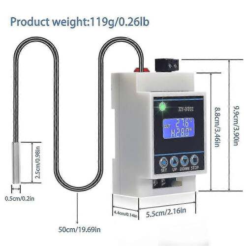 Xy-dt01 Digital Micro Thermostat -40-110C LCD Display Waterproof Sensor Temp Controller 1