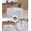 12-Pack Round Hole Sink Overflow Rings Replacement Trim Inserts for Washbasin 2