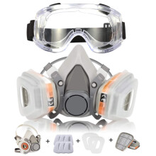 Respirator Mask Zelbuck 107 Reusable Professional Dust Mask Half Facepiece Gas Mask Against Dust, Organic Vapors, Pollen
