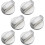 6Pcs Universal Metal Gas Stove Control Knobs 6mm for Cooker Oven Hob 1
