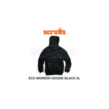 Scruffs Eco Worker Hoodie Black XL T55405