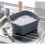 8 Litre Small Rectangular Bowl, Metallic Silver 3
