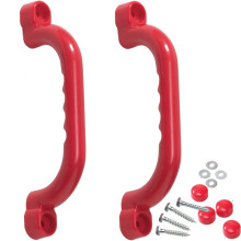 Safety Grab Handles Set of 2 with Finger Grips Ideal compatible with a Climbing Frame, Den, Tree House or Playhouse