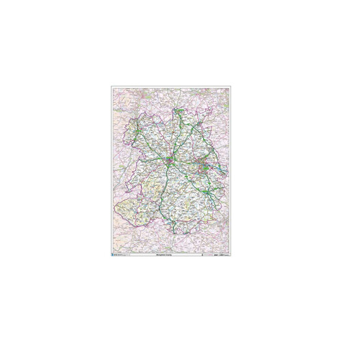 Shropshire County Map-Paper