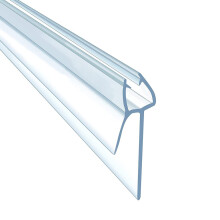 Shower Screen Seal Strip,4-6mm Glass Thickness Shower Door Seal Strip Replacement with Adjustable Length of 90cm Effectively Stop Water Flow