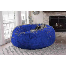 (sapphire, 180x90cm) Poltrona a sacco 135x65 cm con rivestimento in flanella spessa e antimacchia, ideale per soggiorno e camera da letto.