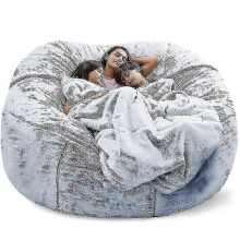 (snow blue, 135 x 65cm) Saco de Sofá 135x65cm Capa em Veludo Microfibra Espesso Lavável para Sala de Estar Quarto
