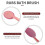 2pc Long Handle Back Brush and Lotion Applicator Massage Tool Blue Pink 5